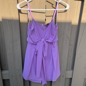Neon Purple Bow Romper